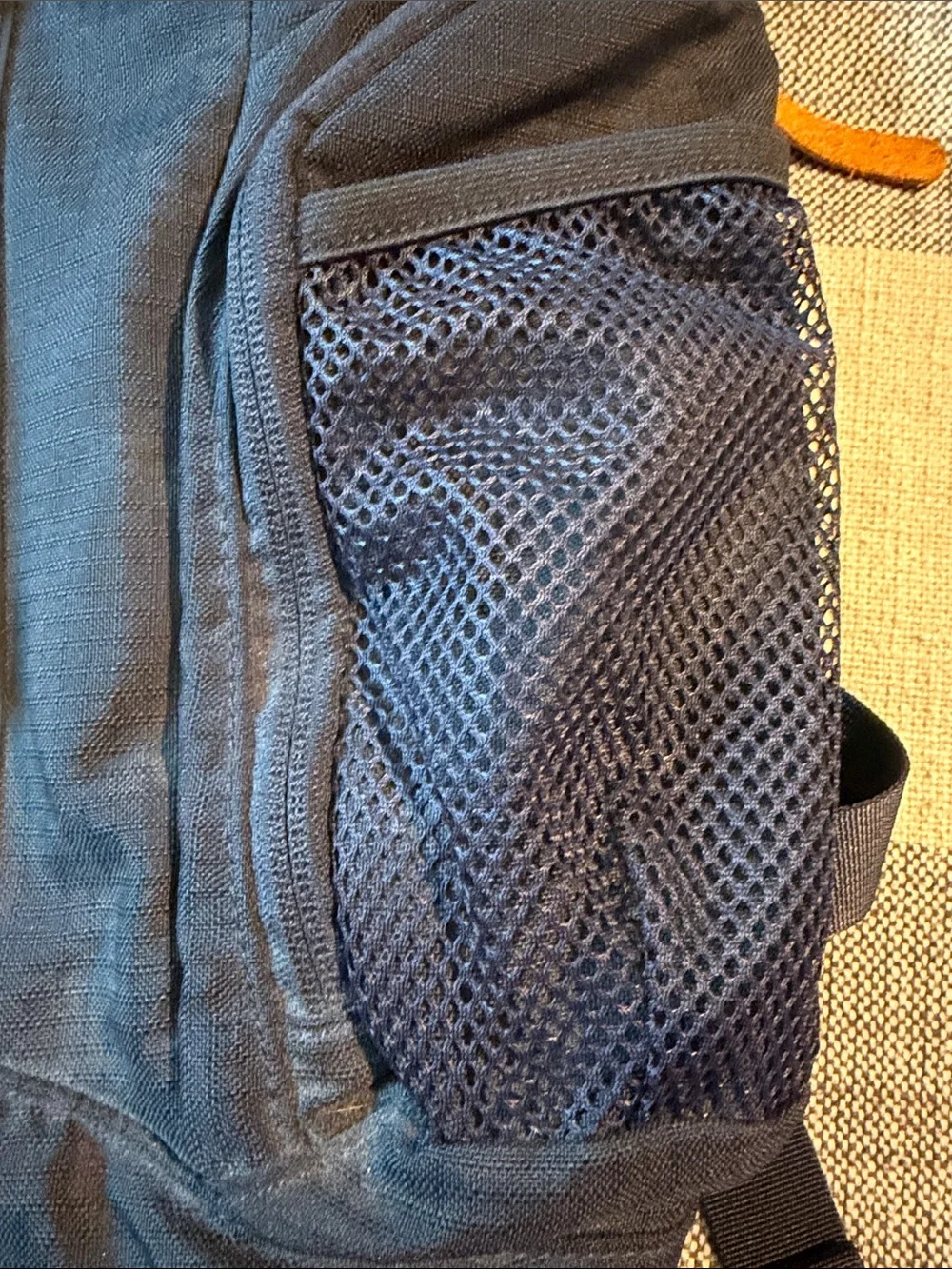 United By Blue Navy Roll-Top Backpack with Mesh Pockets